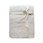 Luxury ivory silk throw
