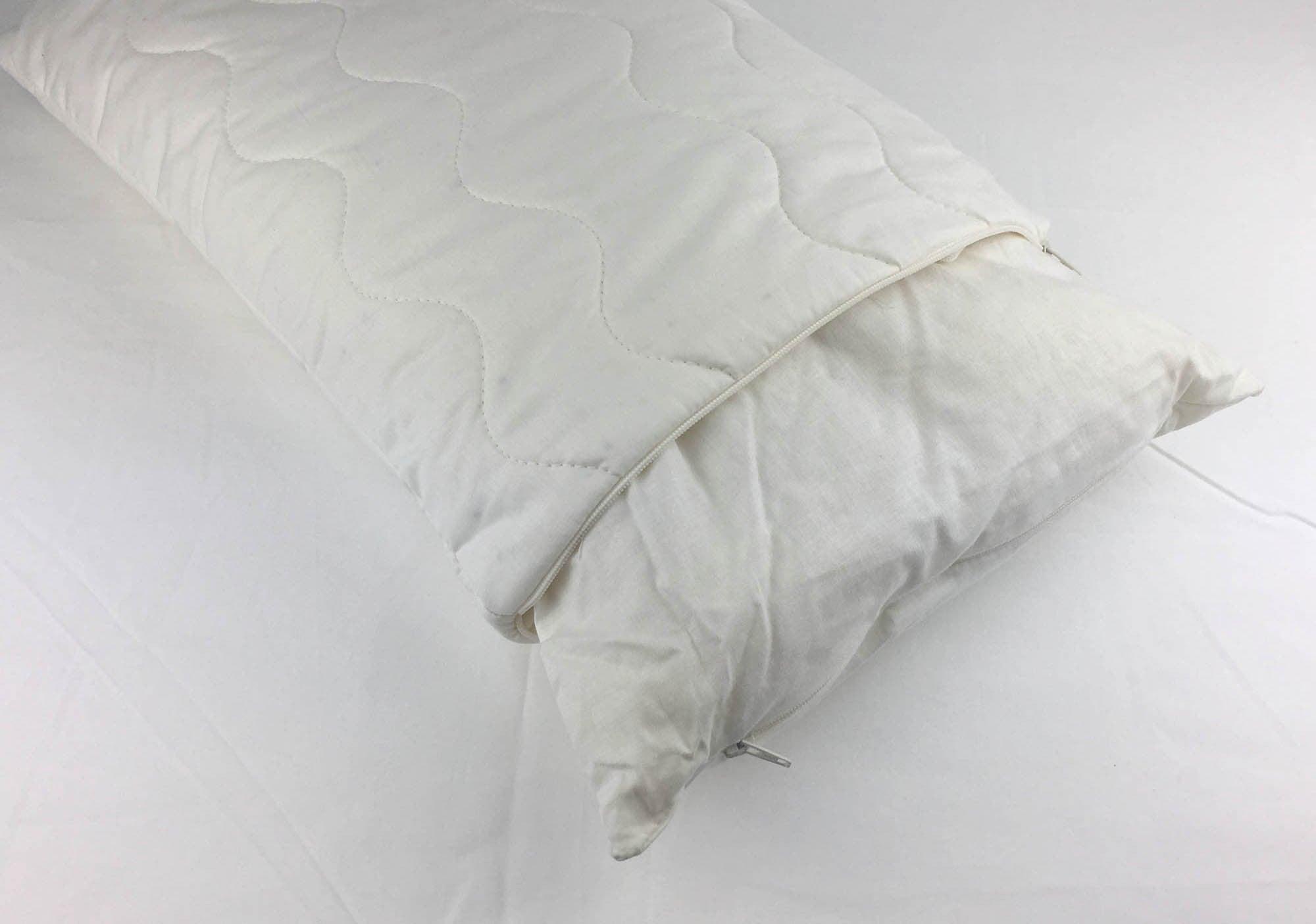 paquete edredón Algodón bimaterial y lana orgánica 4 estaciones. Edelweiss + almohadas - Label Naturel
