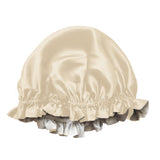 Gorro de dormir caramelo de seda de morera de doble cara