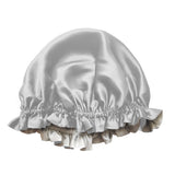 Gorro de dormir en plata de seda de morera de doble cara