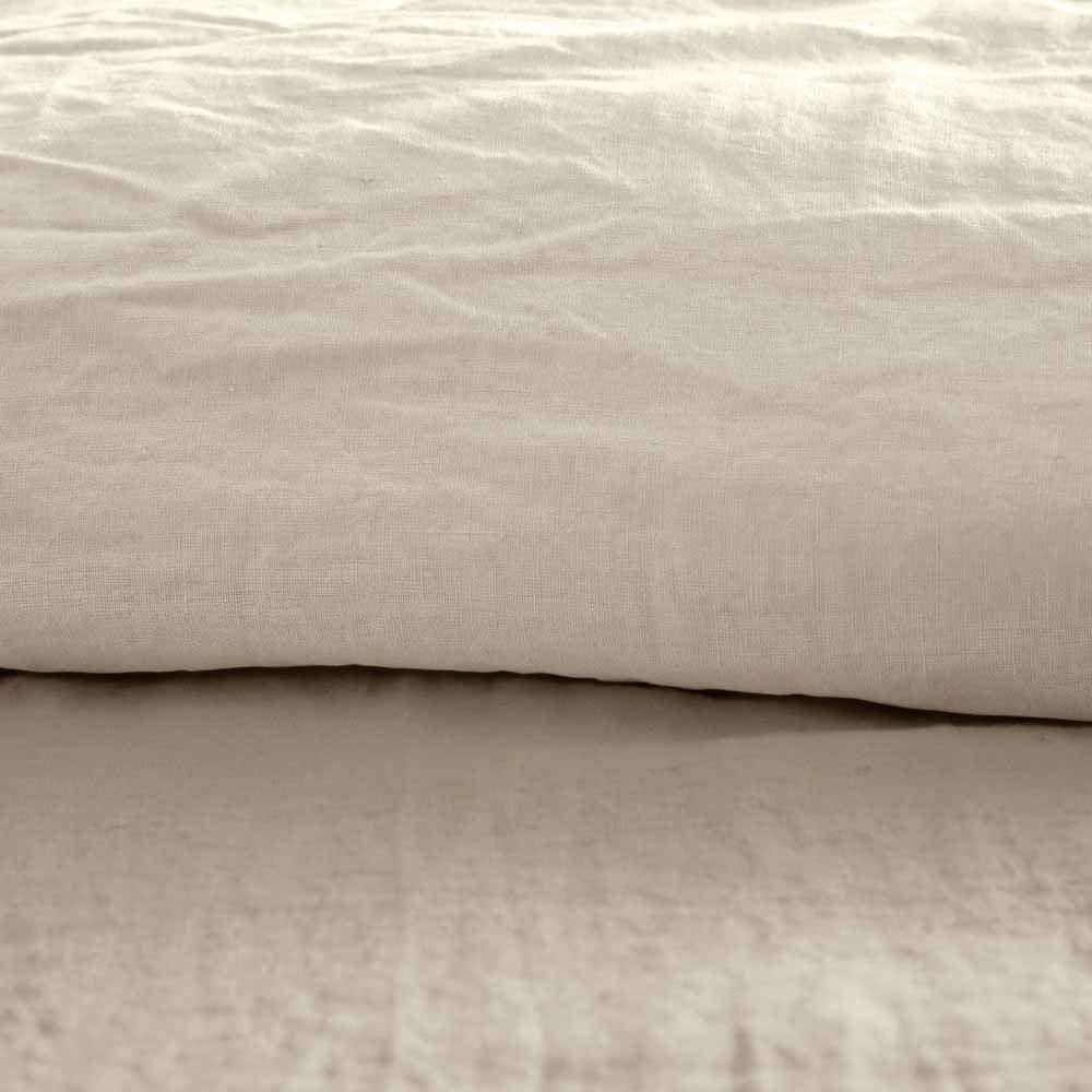 Drap housse pur lin lavé Bohème - Label Naturel