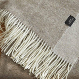 Manta Gourette bicolor de pura lana merino y cashmere - Label Naturel