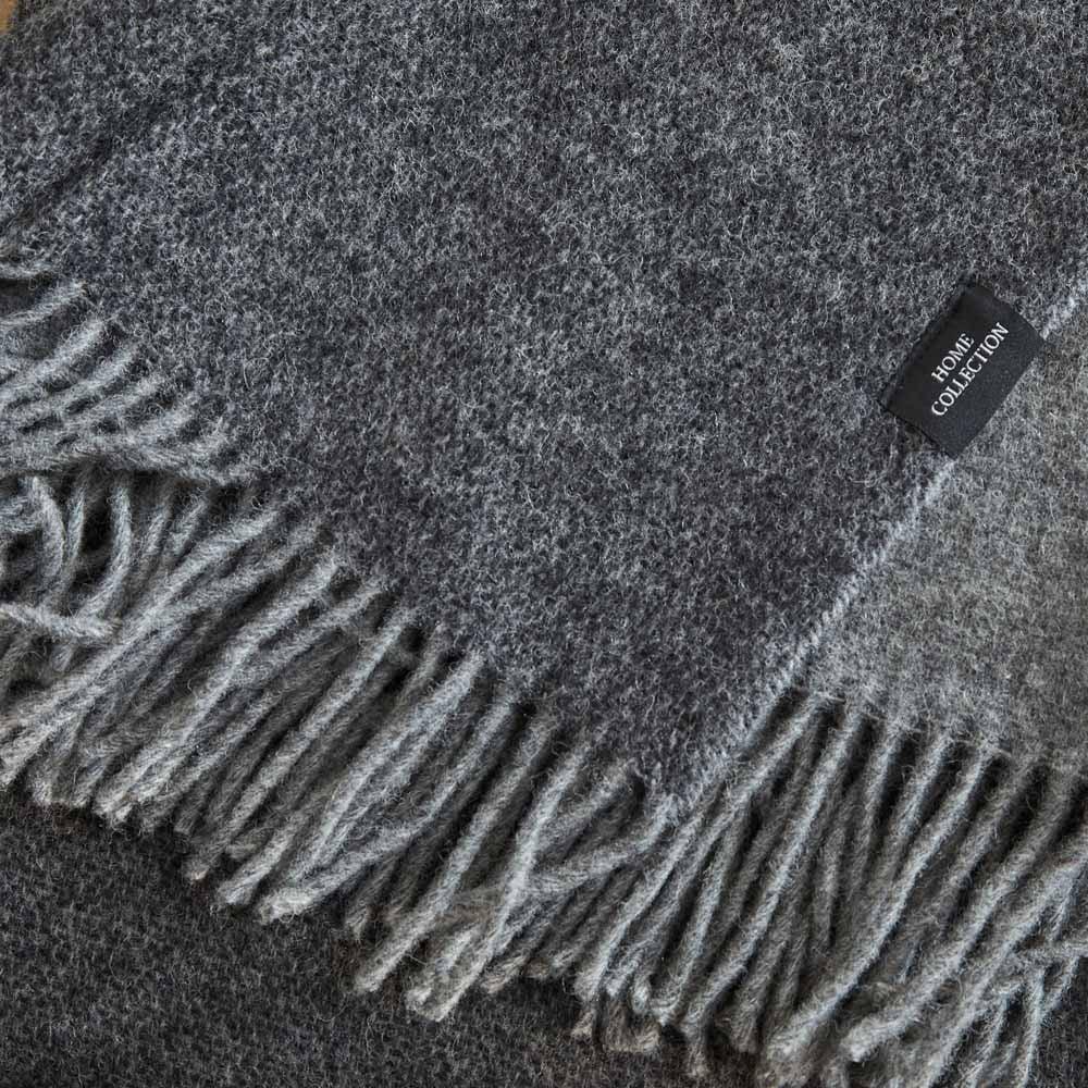 Manta Gourette bicolor de pura lana merino y cashmere - Label Naturel