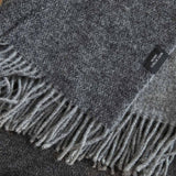 Manta Gourette bicolor de pura lana merino y cashmere - Label Naturel