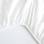 Protector de colchón en franela polar 100% algodón orgánico Blanco - Label Naturel