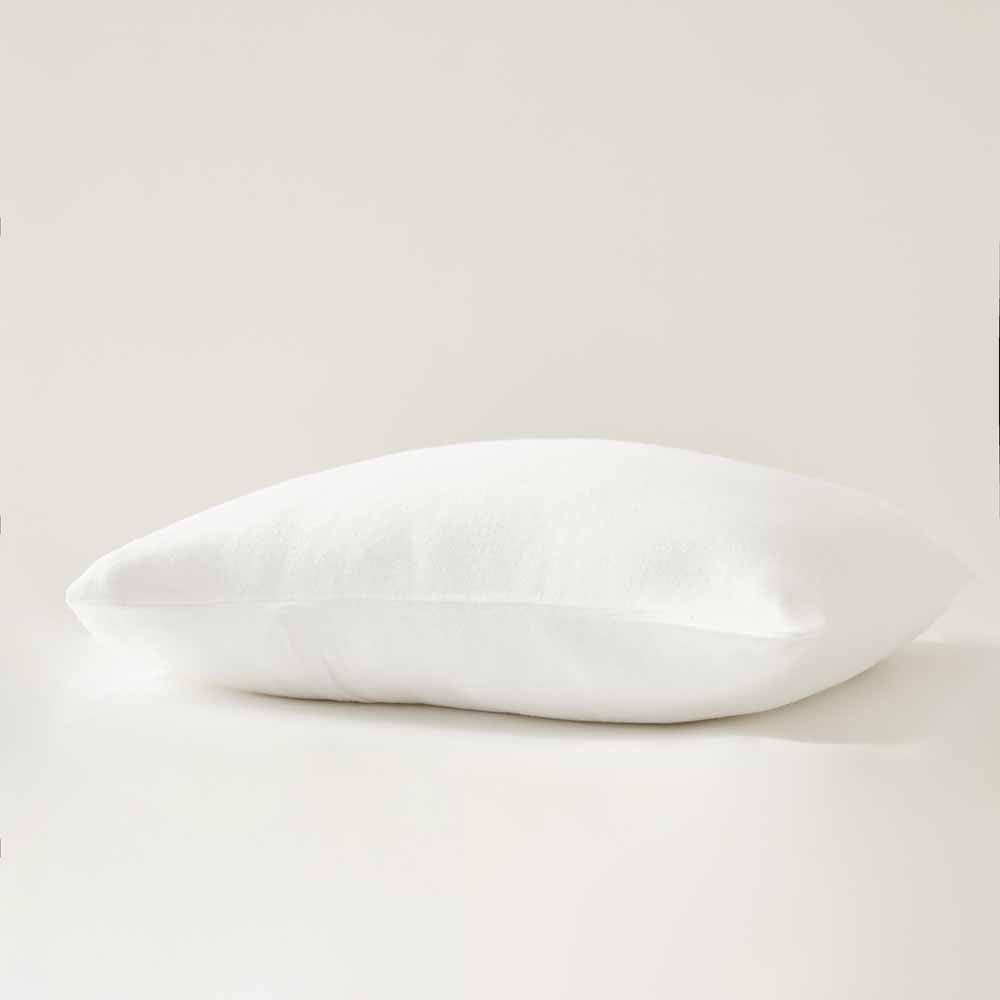 100% organic cotton flannel pillow protector White - Label Naturel