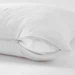 100% organic cotton flannel pillow protector White - Label Naturel