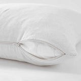 100% organic cotton flannel pillow protector White - Label Naturel