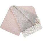 Manta Gourette bicolor de pura lana merino y cashmere - Label Naturel