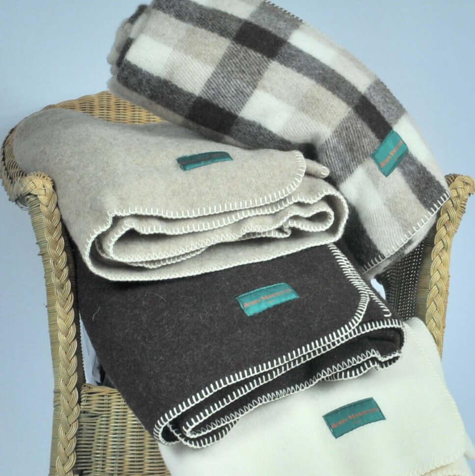 Plaid pura lana ecológica 400g Escocés - Label Naturel