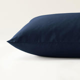 Pure organic cotton satin duvet cover Signature Navy Blue / 140X160 declassified - LN101