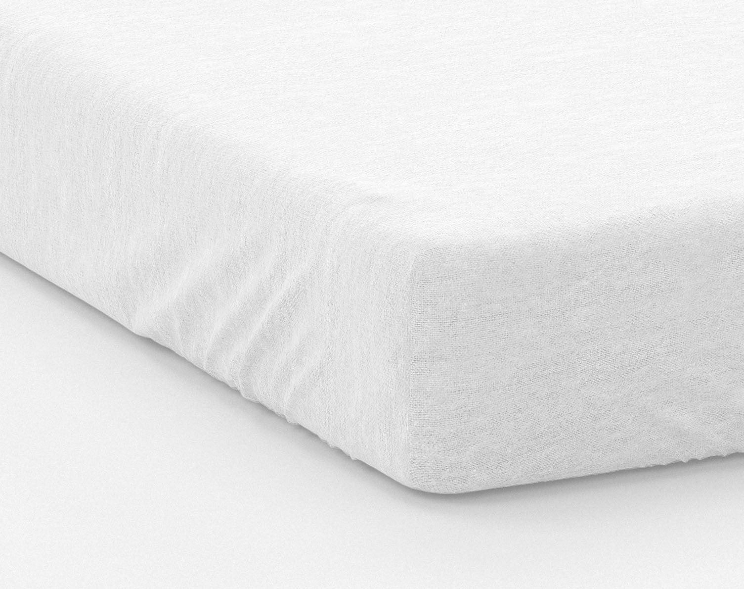 Protector de colchón en franela polar 100% algodón orgánico Blanco - Label Naturel