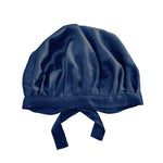 Gorro de dormir Charlotte en seda azul marino
