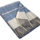 Plaid pure laine Mérinos & Cachemire Ossau carreaux - Label Naturel