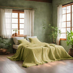 Cotton gauze bed throw - Label Naturel