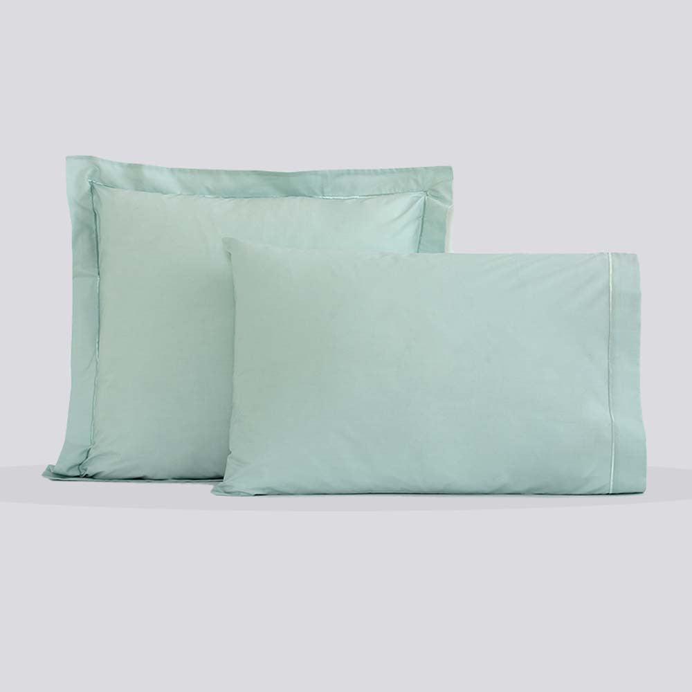 Funda de almohada de percal de algodón - Label Naturel