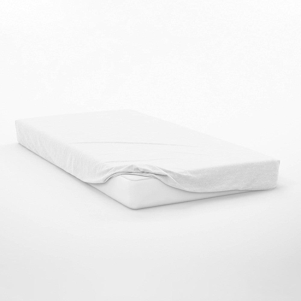 Protector de colchón en franela polar 100% algodón orgánico Blanco - Label Naturel