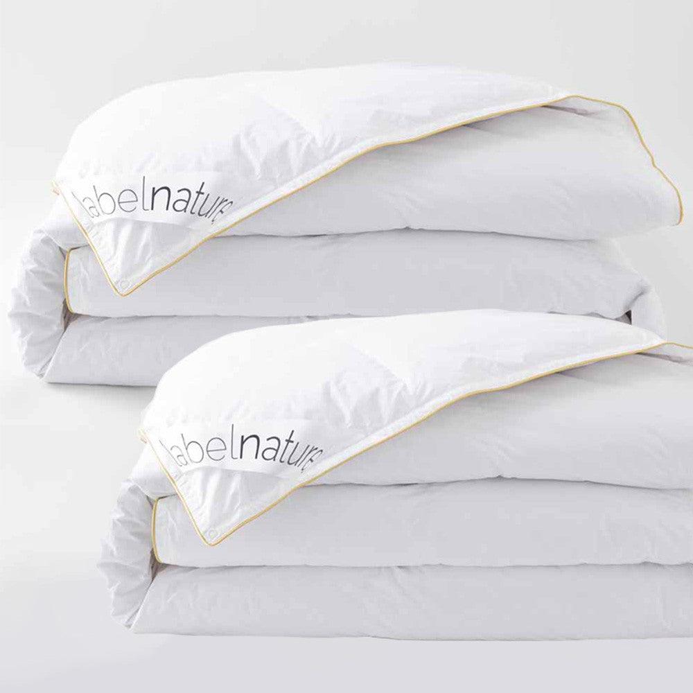 Organic Finland 4 Seasons goose down duvet - Summer + mid-season duo - Label Naturel
