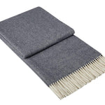 Plaid pure laine Mérinos & Cachemire Ossau uni - Label Naturel