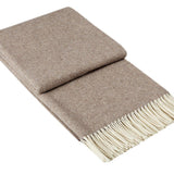 Plaid pure laine Mérinos & Cachemire Ossau uni - Label Naturel