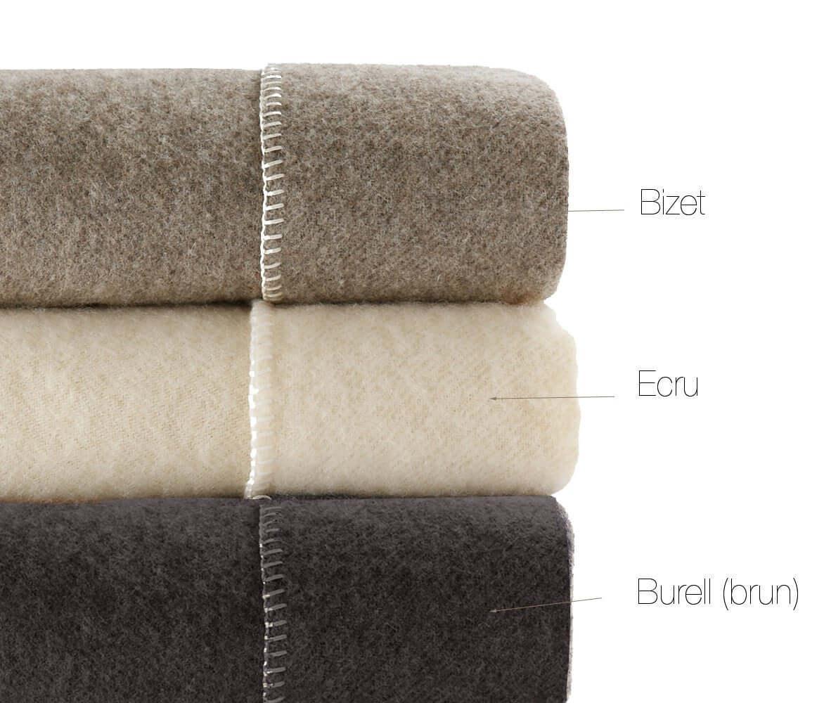Pure ecological wool blanket 400g plain - Label Naturel