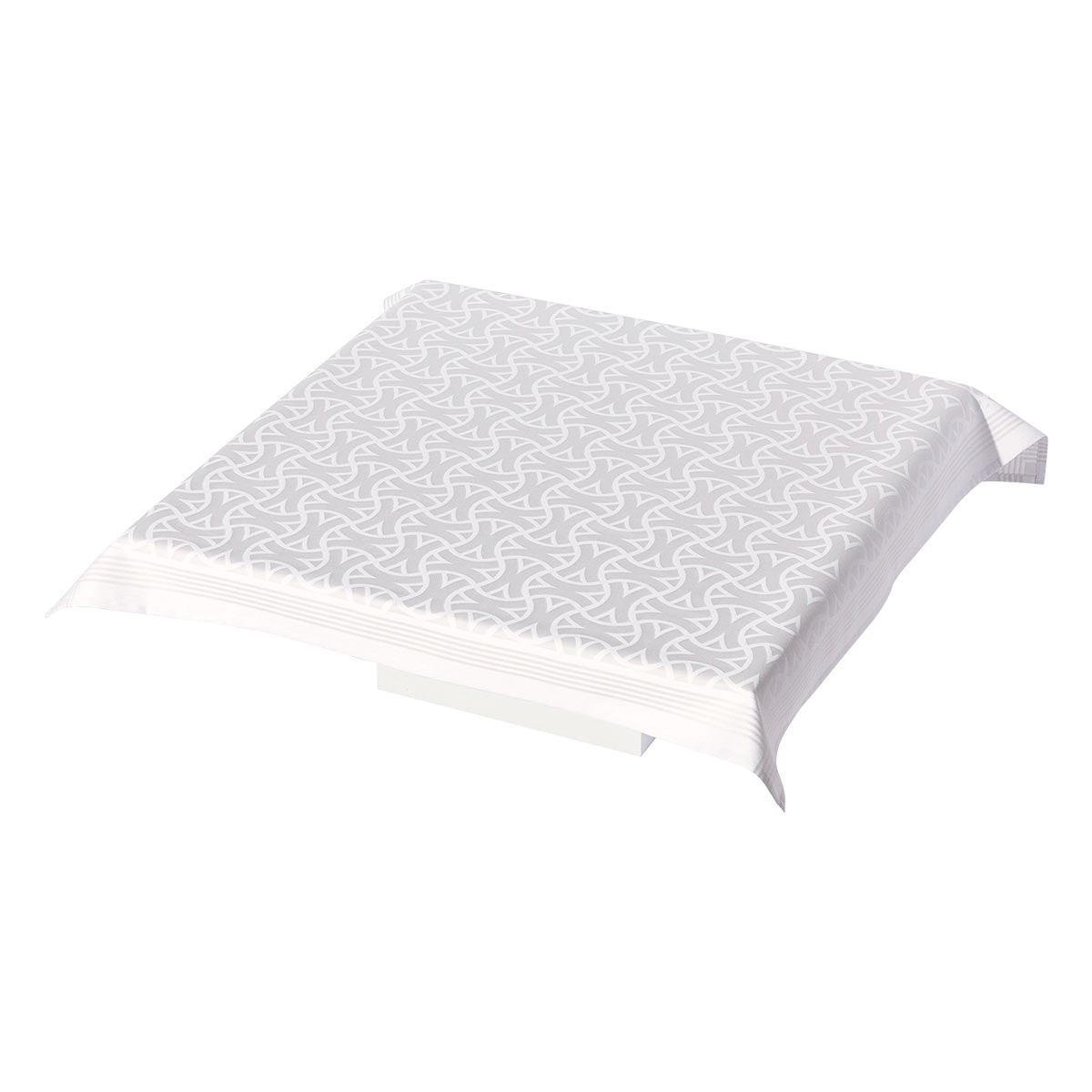 Clearance Maillons Silver Tablecloth 140X140 cm - Label Naturel