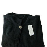 Poncho cuello grande de punto 100% lana del Pirineo Negro (10/17) Desclasificado -MS303