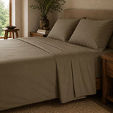 Drap plat percale de coton bio Canopée