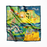 Cuadrado de seda Van Gogh - Paleta brillante