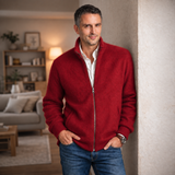 Chaqueta con cremallera 100% lana de los Pirineos