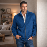 Chaqueta con cremallera 100% lana de los Pirineos
