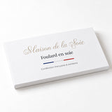 Carré de soie Noir confectionné en France
