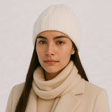 Silk and cashmere winter hat
