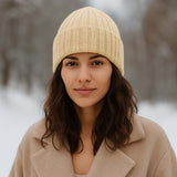Silk and cashmere winter hat