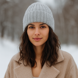 Silk and cashmere winter hat