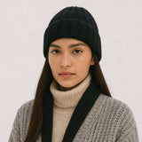 Silk and cashmere winter hat