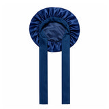 Silk night cap with adjustable ties