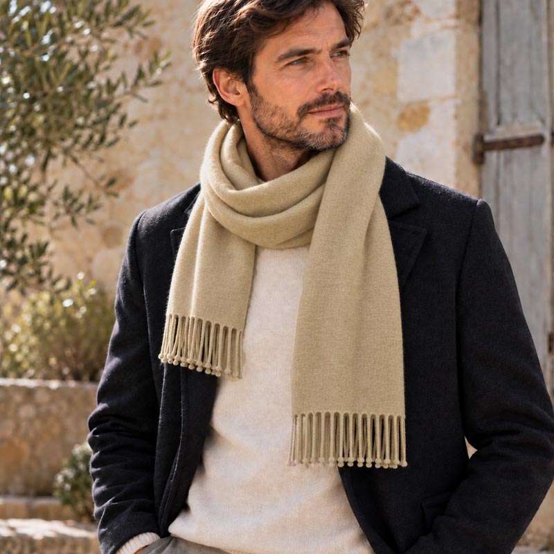 Écharpe en laine mérinos fabriquée en France