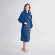 7/8th shawl collar crossover dressing gown - Label Naturel