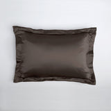 Silk pillowcase with ruffle 19 mommes - Maison de la soie