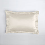 Silk pillowcase with ruffle 19 mommes - Maison de la soie