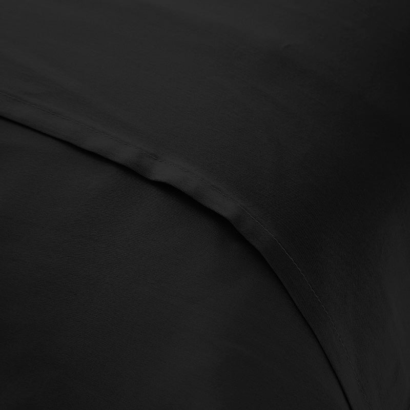 Silk pillowcase with ruffle 19 mommes - Maison de la soie