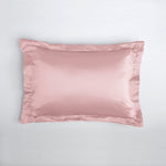 Silk pillowcase with ruffle 19 mommes - Maison de la soie