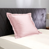 Silk pillowcase with ruffle 19 mommes - Maison de la soie