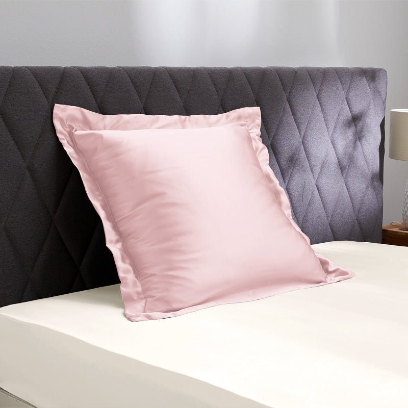 Silk pillowcase with ruffle 19 mommes - Maison de la soie